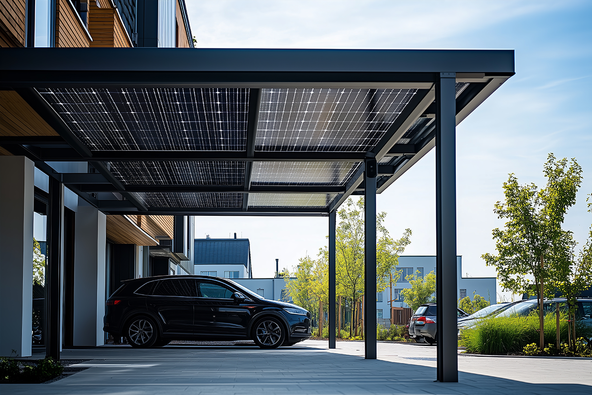 Residential solar carport system
